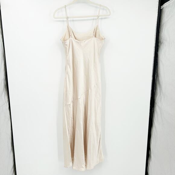 NWT Selfie Leslie Coquette Well Verse Pleated Bust Front Split Slip Dress Size L - Picture 13 of 13